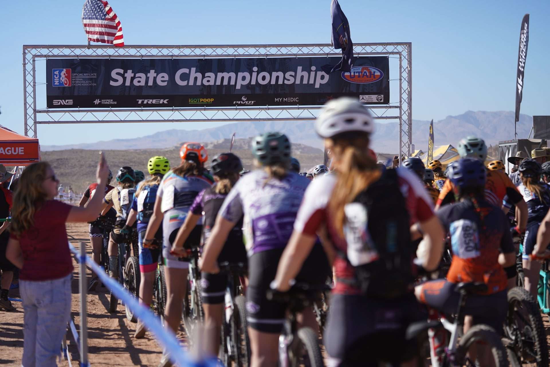 Estimated 10,000 + people in Cedar City for Utah High School Mountain