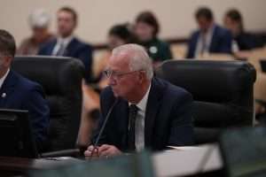 rep. albrecht presenting in committee