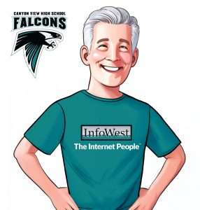 infowest high school logoscanyon view falcons
