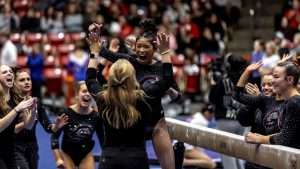 mia hampton celebrates