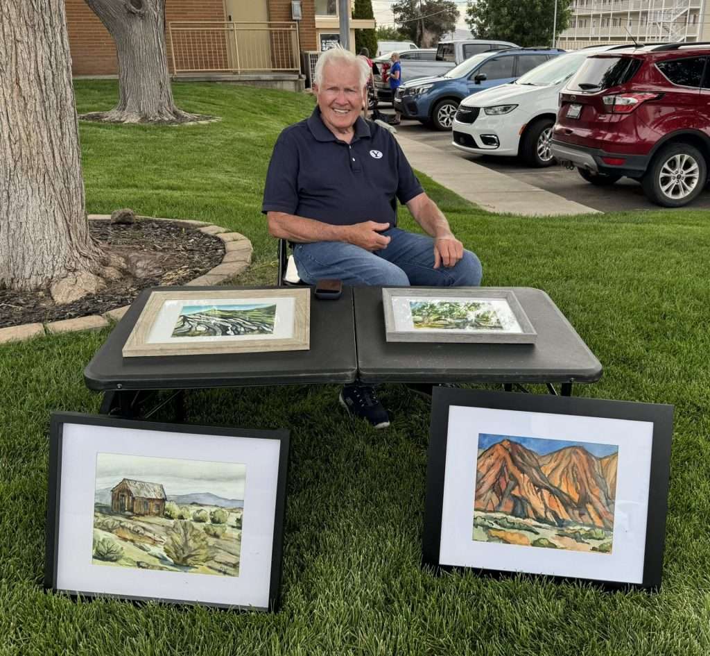 michael clark with southern utah watercolor society, june 2026