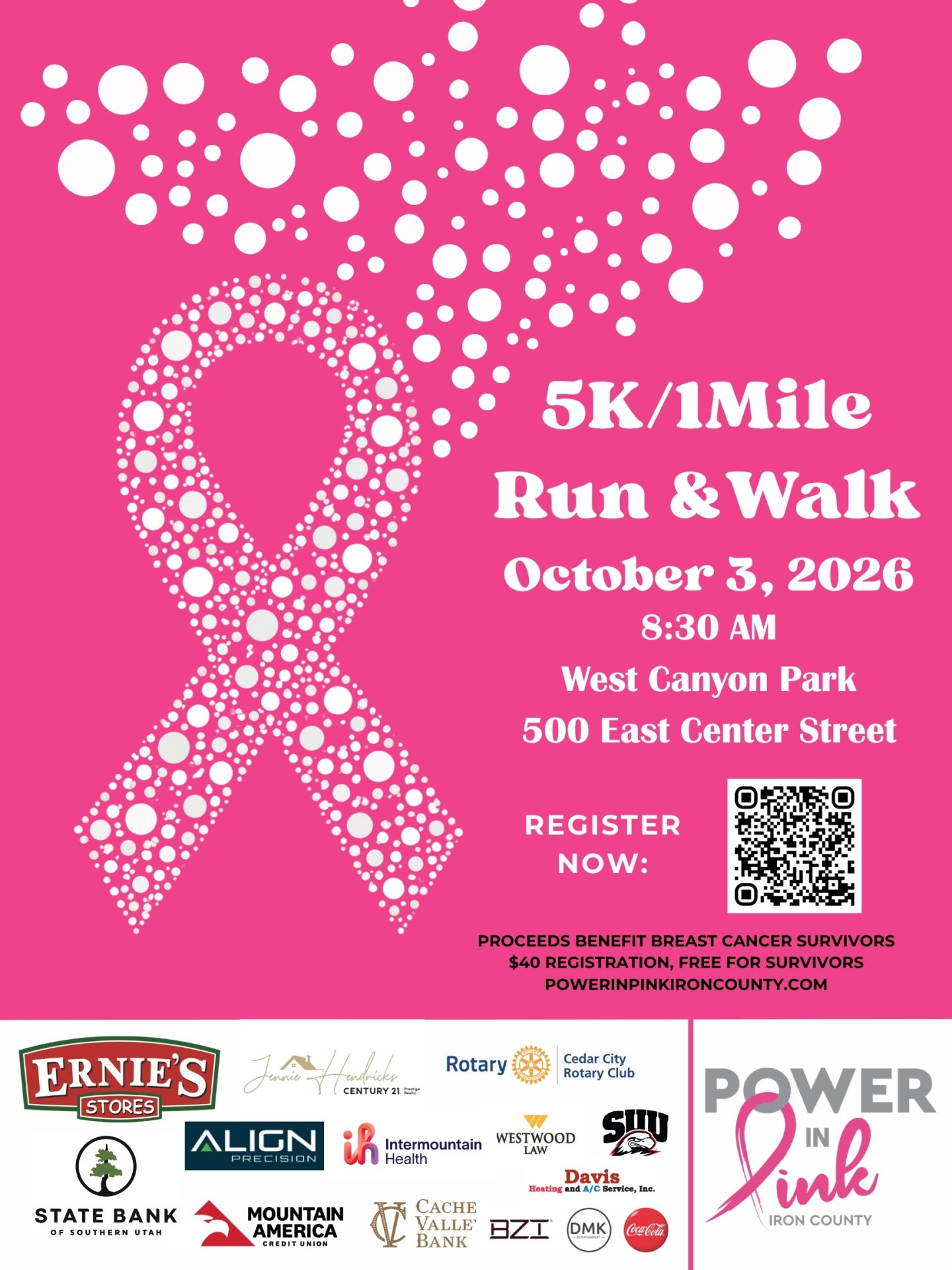 Power in Pink - Iron County Announces 2026 Walk and 5K